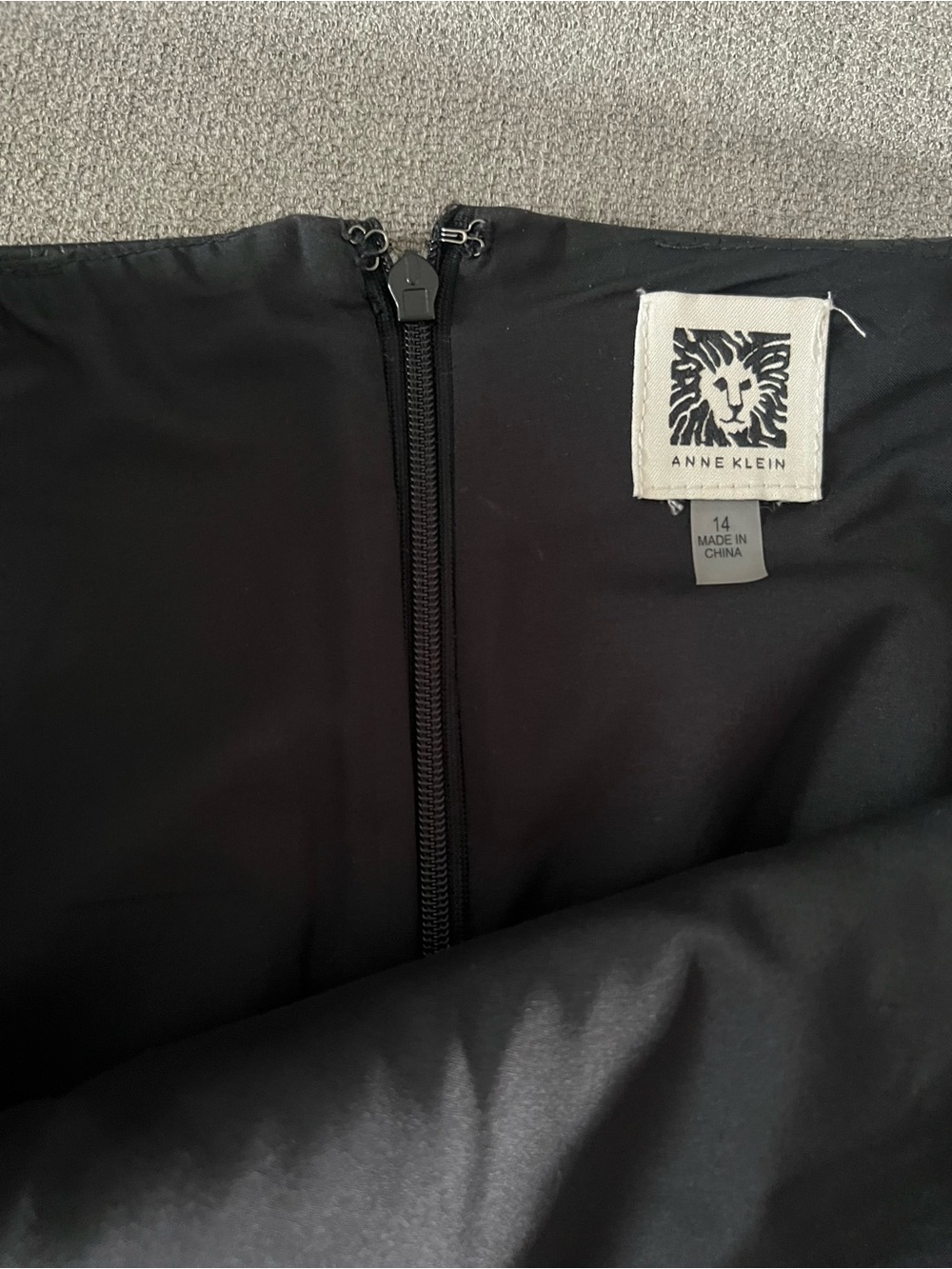 Anne Klein Black Faux Croc Skirt - Picture 2 of 5